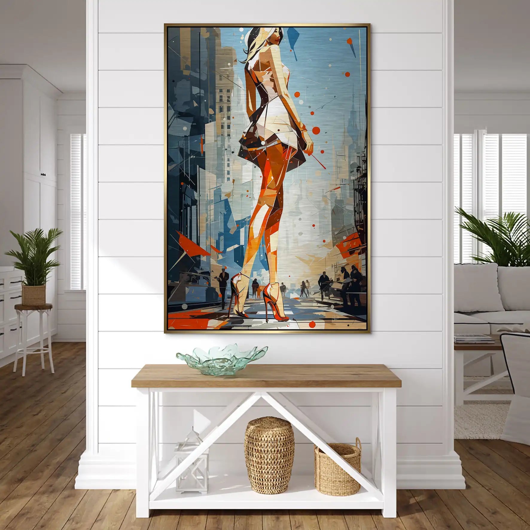 City Walk New York Pop Art AluDibond Gebürstet INGALERIE