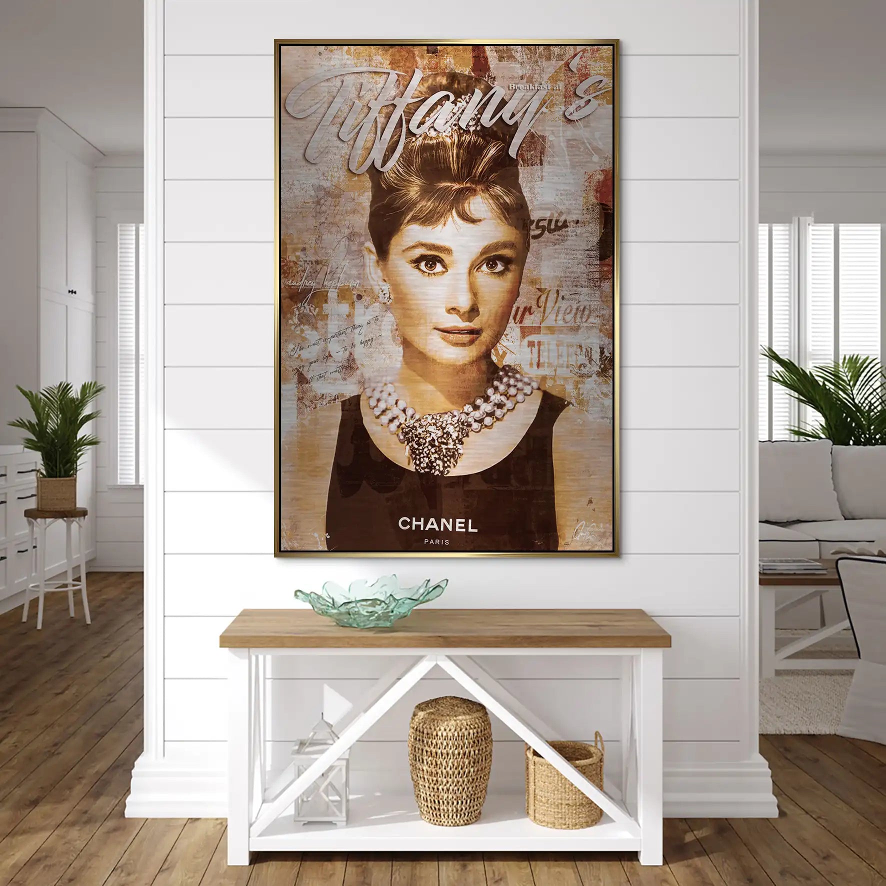Audrey Tiffany Retro Art AluDibond Gebürstet INGALERIE