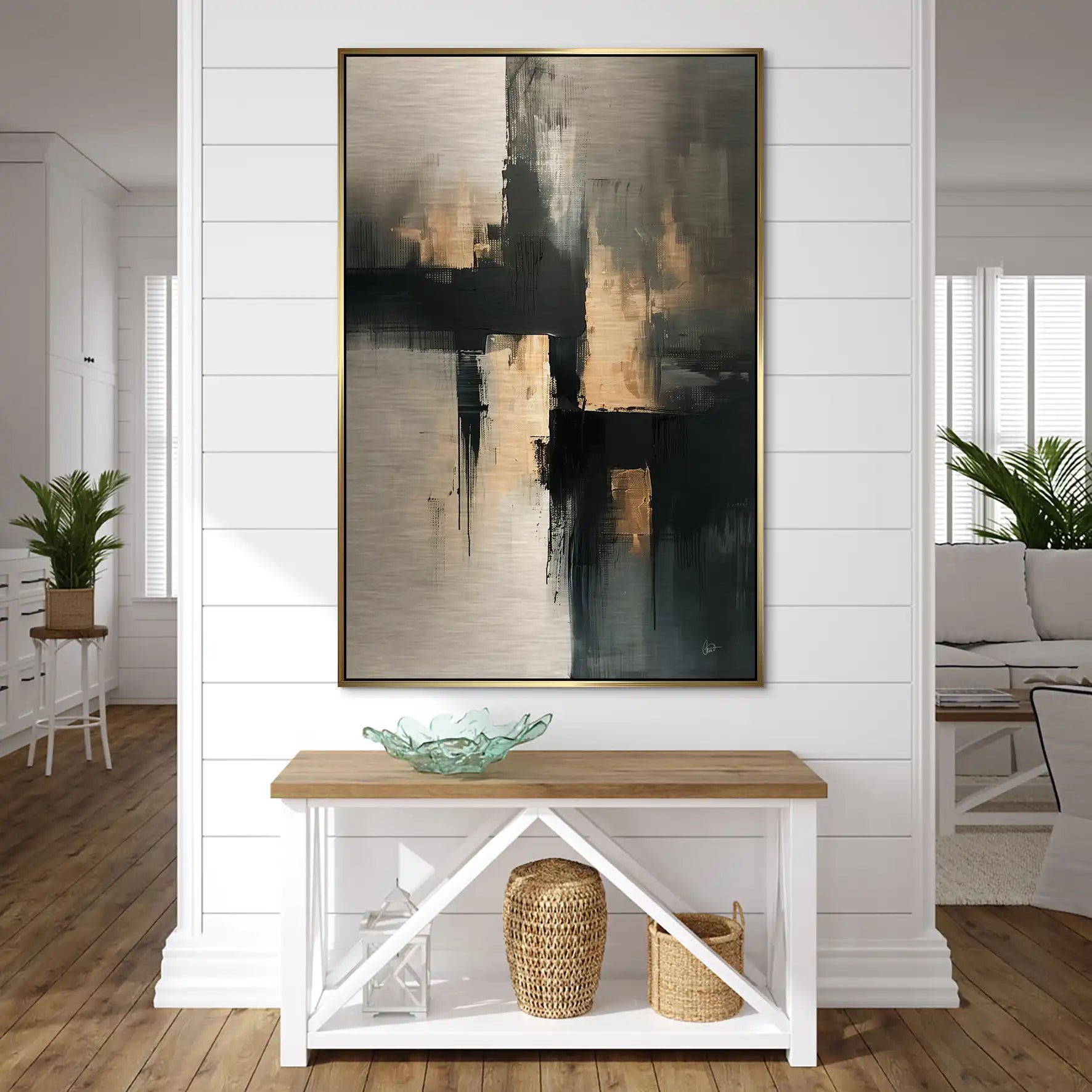 Abstrakt Nr.24 Alu Gebürstet Bild INGALERIE