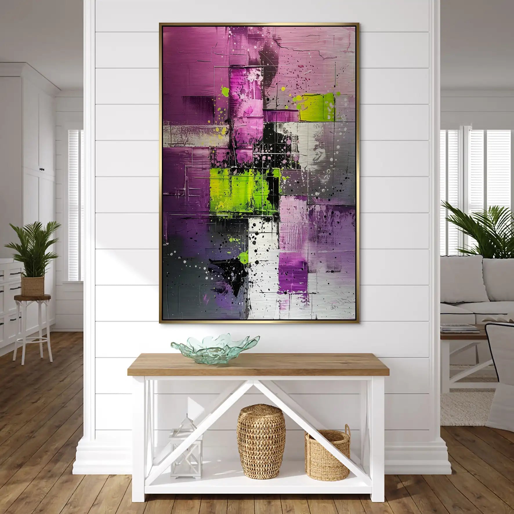 Abstrakt Nr.22 Alu Gebürstet Bild INGALERIE