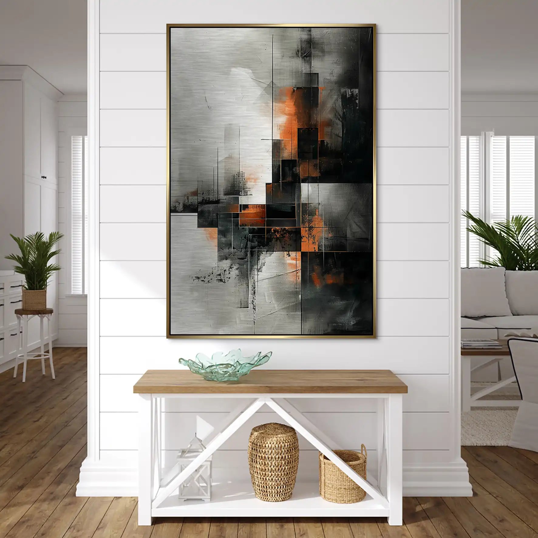 Abstrakt Nr.25 Alu Gebürstet Bild INGALERIE