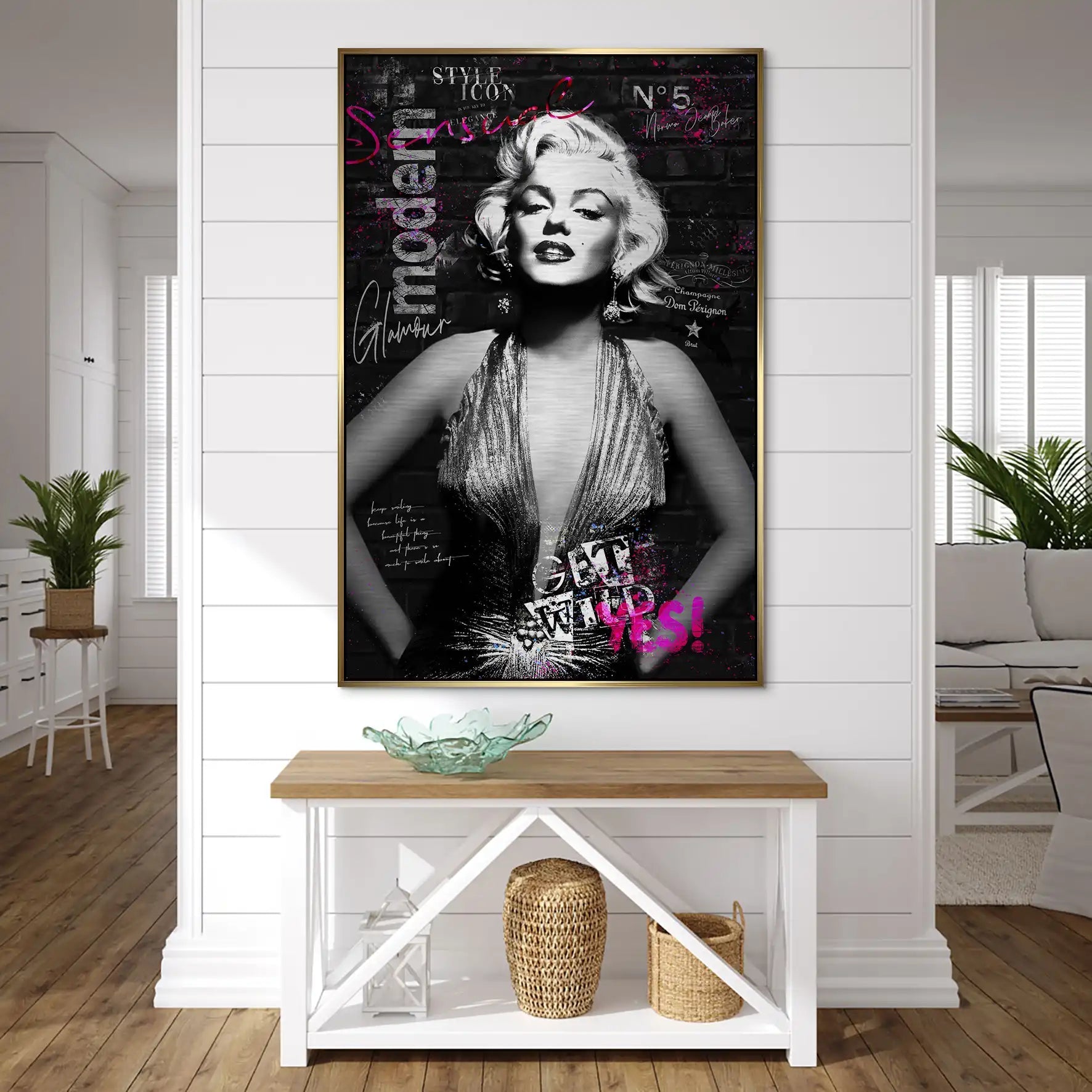 Marilyn Get Wild AluDibond Gebürstet INGALERIE