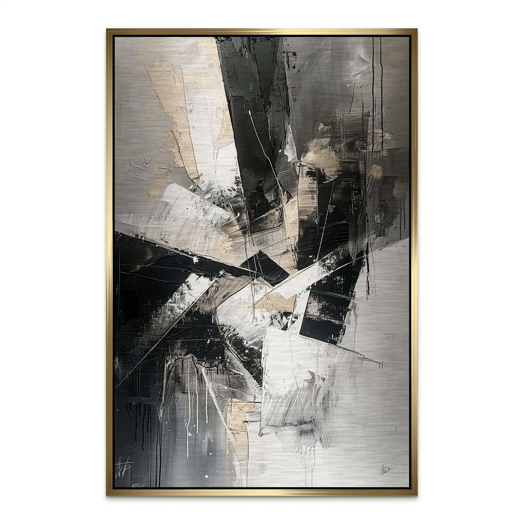 Abstrakt Nr.27 Alu Gebürstet Bild INGALERIE