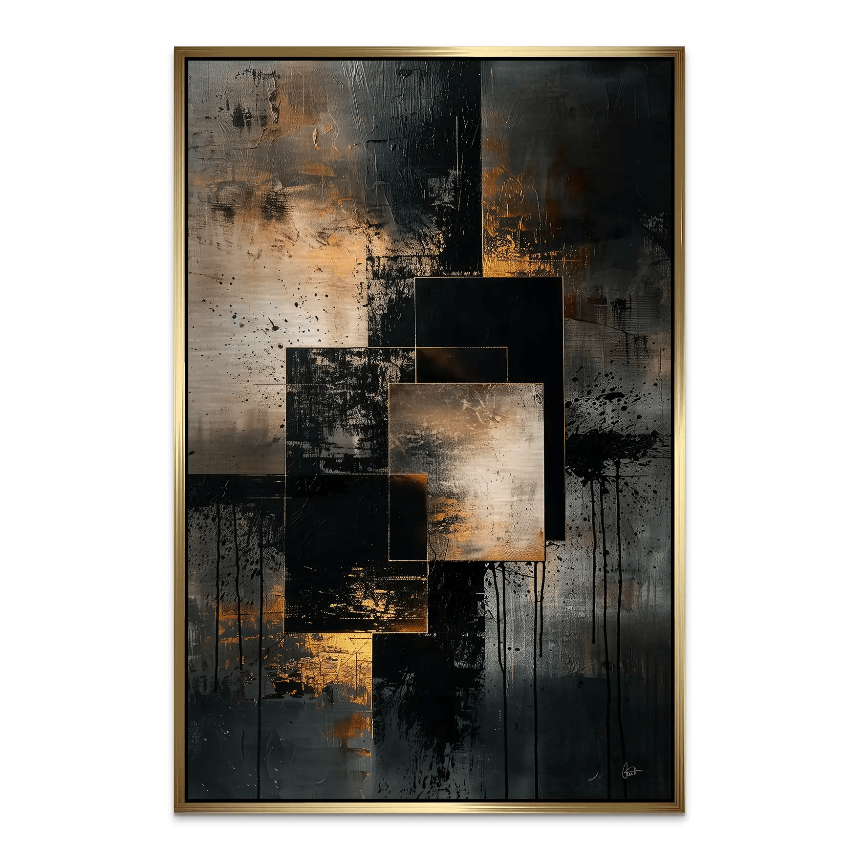 Abstrakt Nr.26 Alu Gebürstet Bild INGALERIE