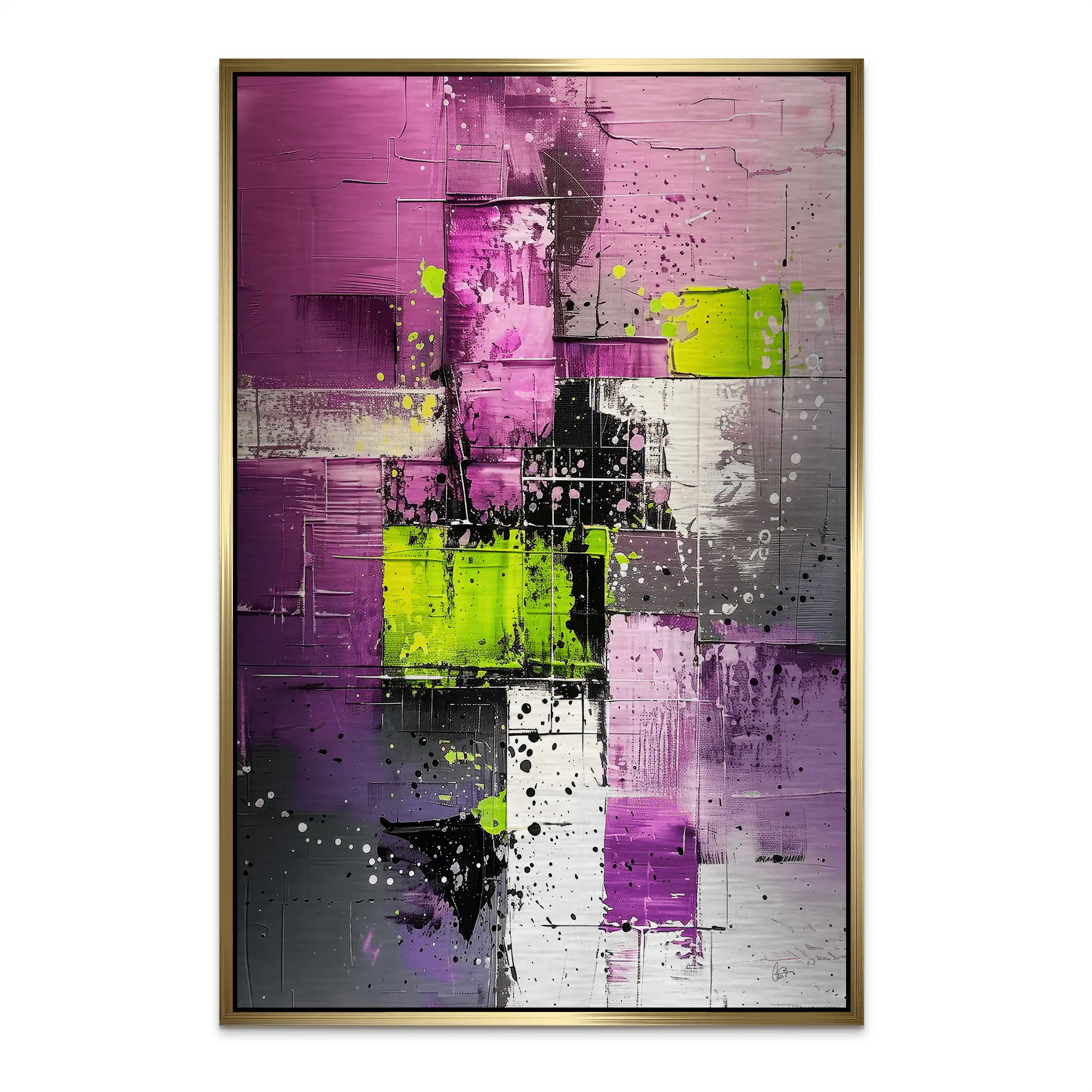 Abstrakt Nr.22 Alu Gebürstet Bild INGALERIE