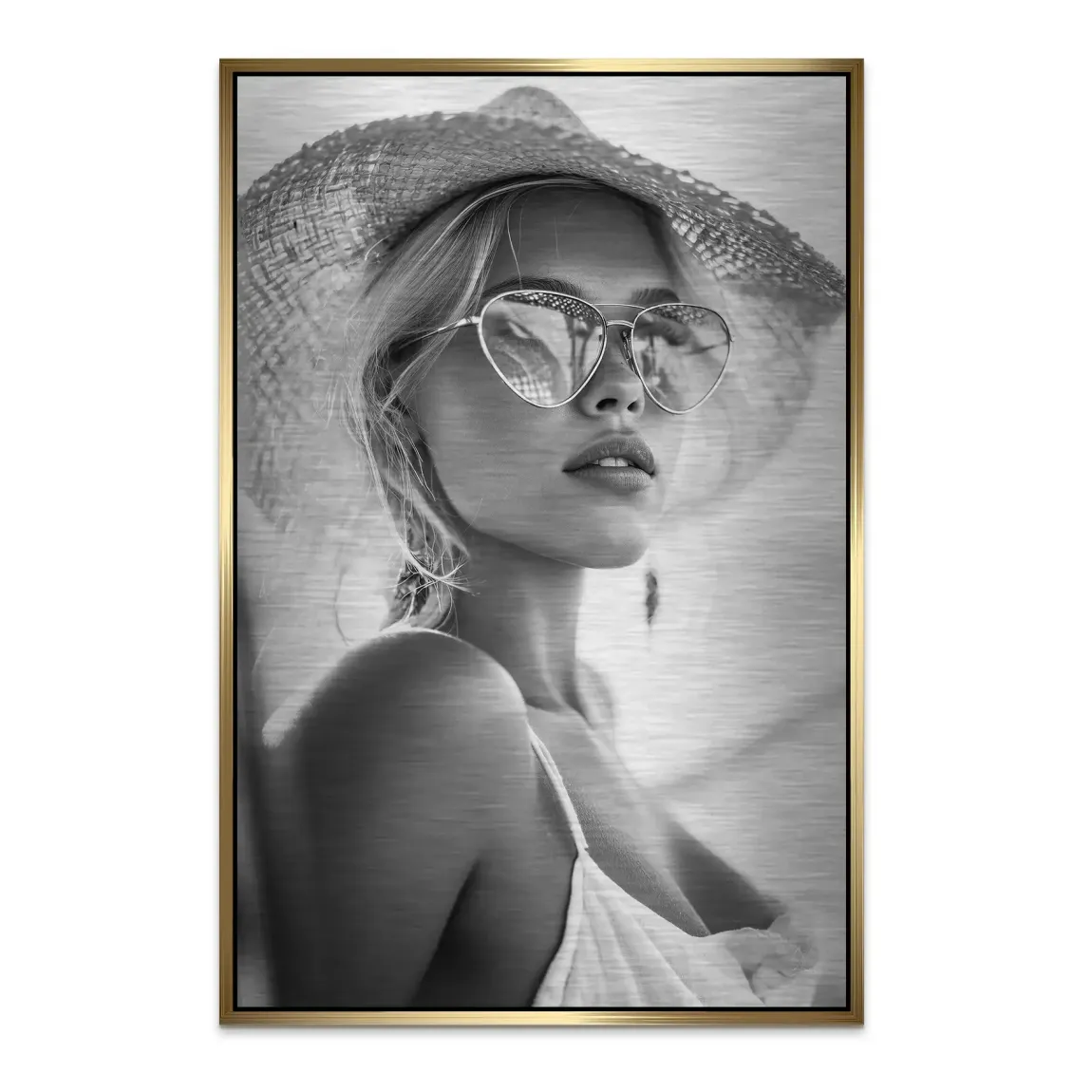 Summer Glam Noir Alu Dibond Bild gebürstet