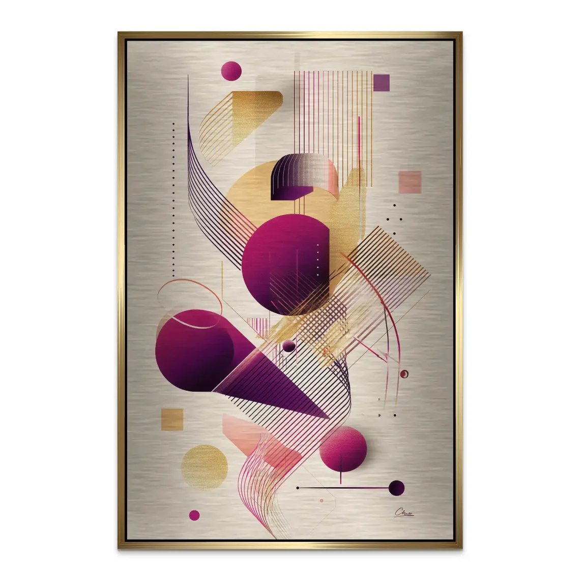 Velour Spectrum Harmony Alu Dibond Bild gebürstet INGALERIE
