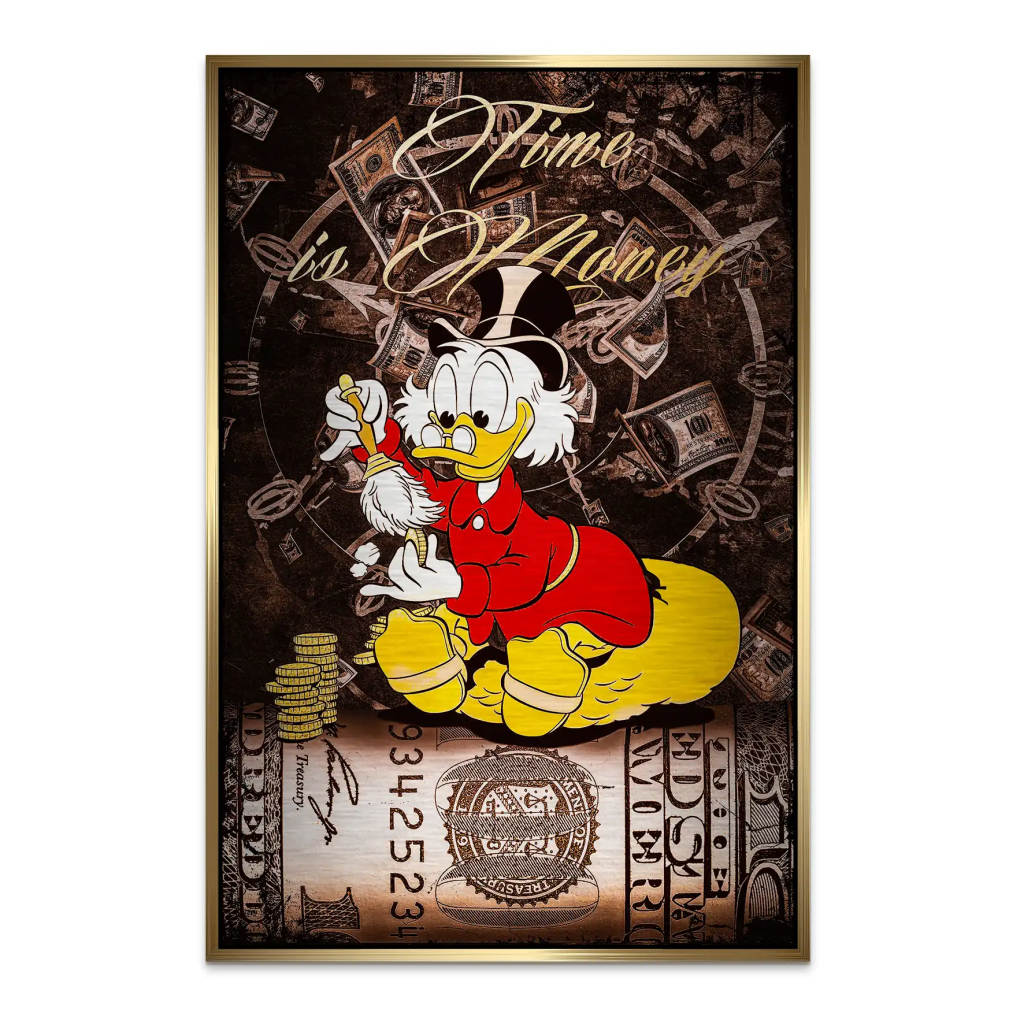 Dagobert Money Vintage Style AluDibond Gebürstet INGALERIE