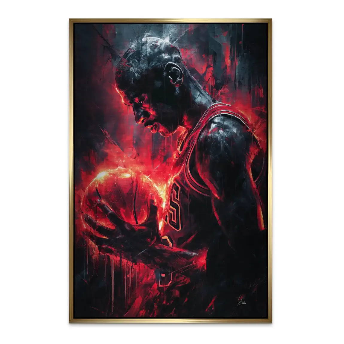Heart of the Game Alu Dibond Bild gebürstet