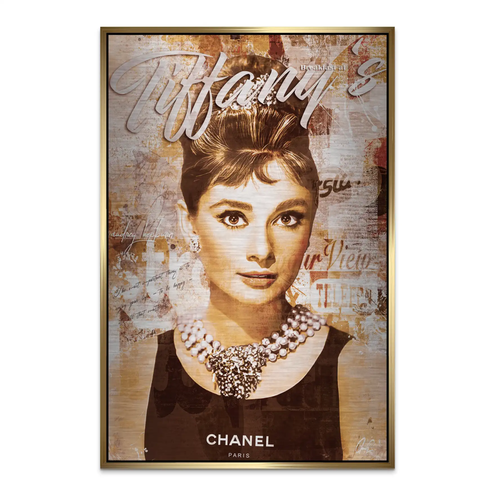 Audrey Tiffany Retro Art AluDibond Gebürstet INGALERIE