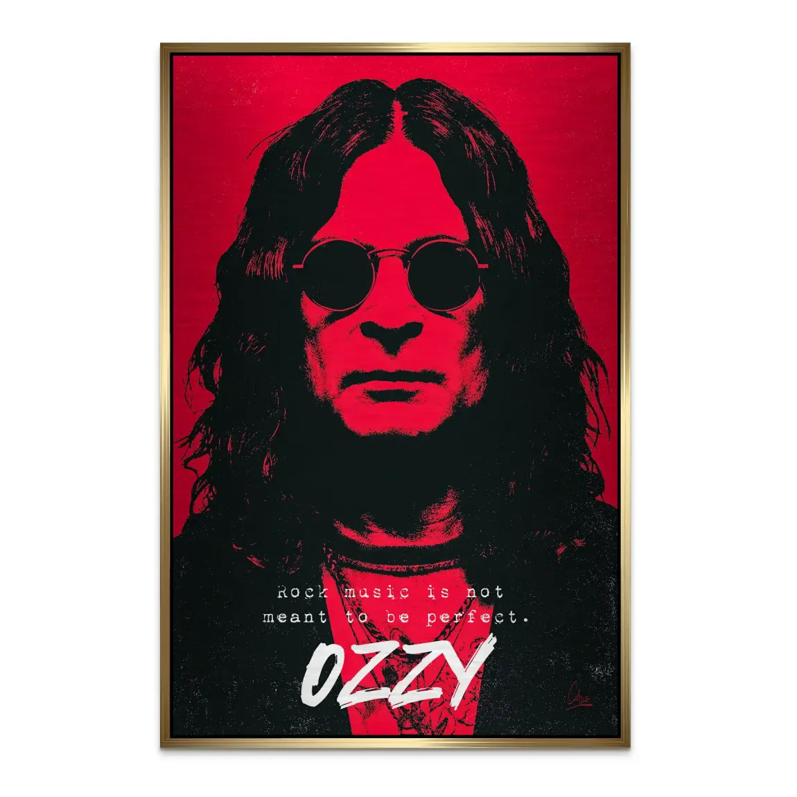 Ozzy Rock Spirit Alu Dibond Bild gebürstet