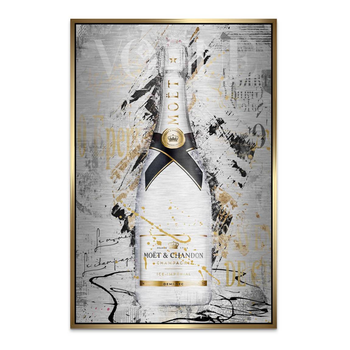 Champagner Prestige Aluminiumbild gebürstet