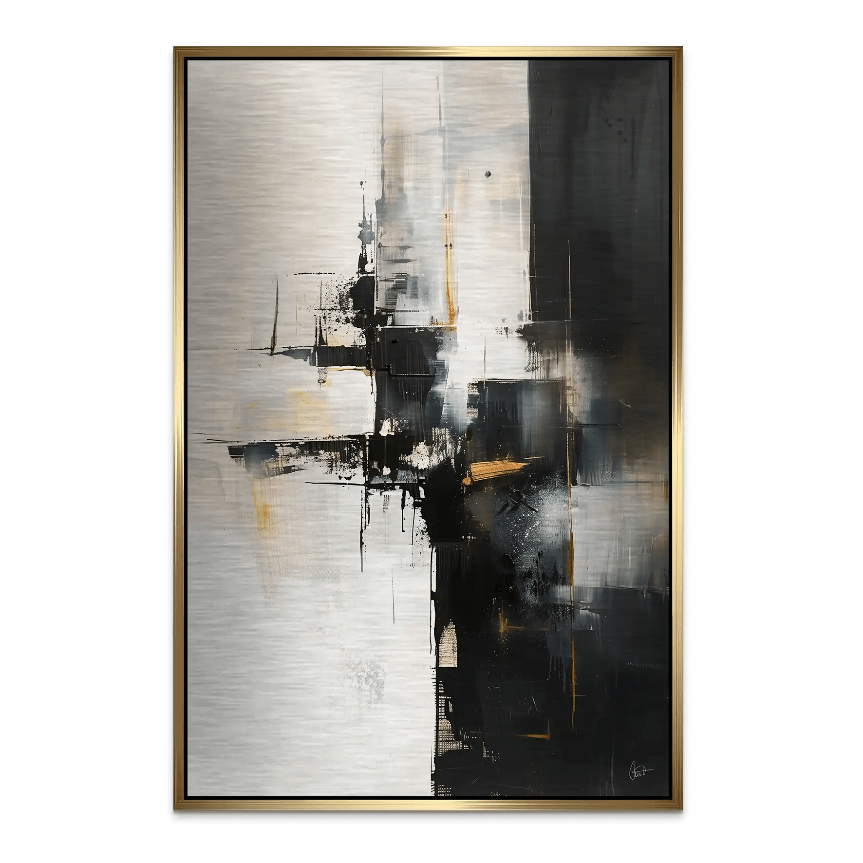 Abstrakt Nr.28 Alu Gebürstet Bild INGALERIE