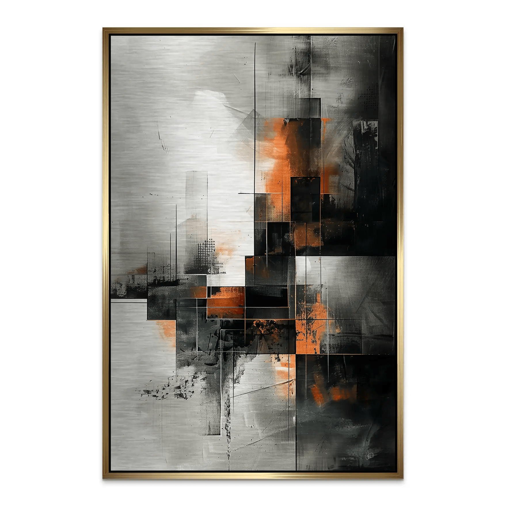 Abstrakt Nr.25 Alu Gebürstet Bild INGALERIE