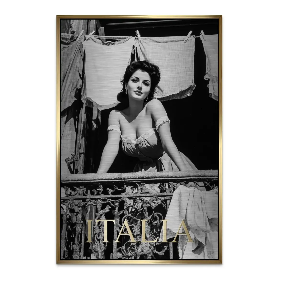 Bella Donna Noir Alu Dibond Bild gebürstet