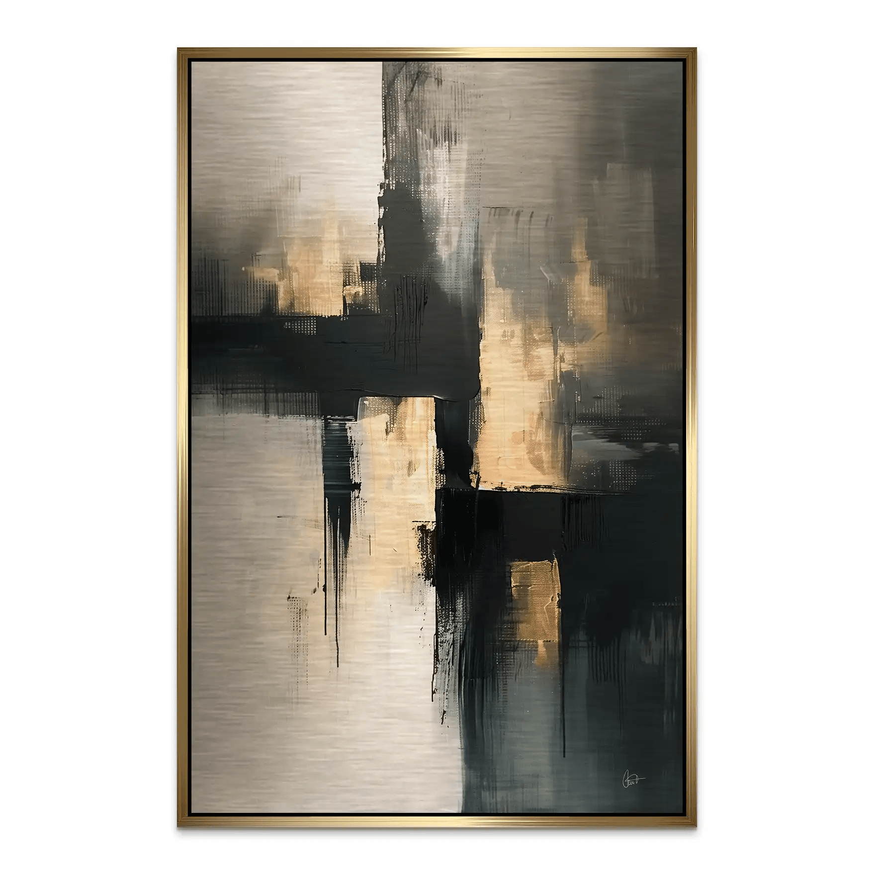 Abstrakt Nr.24 Alu Gebürstet Bild INGALERIE