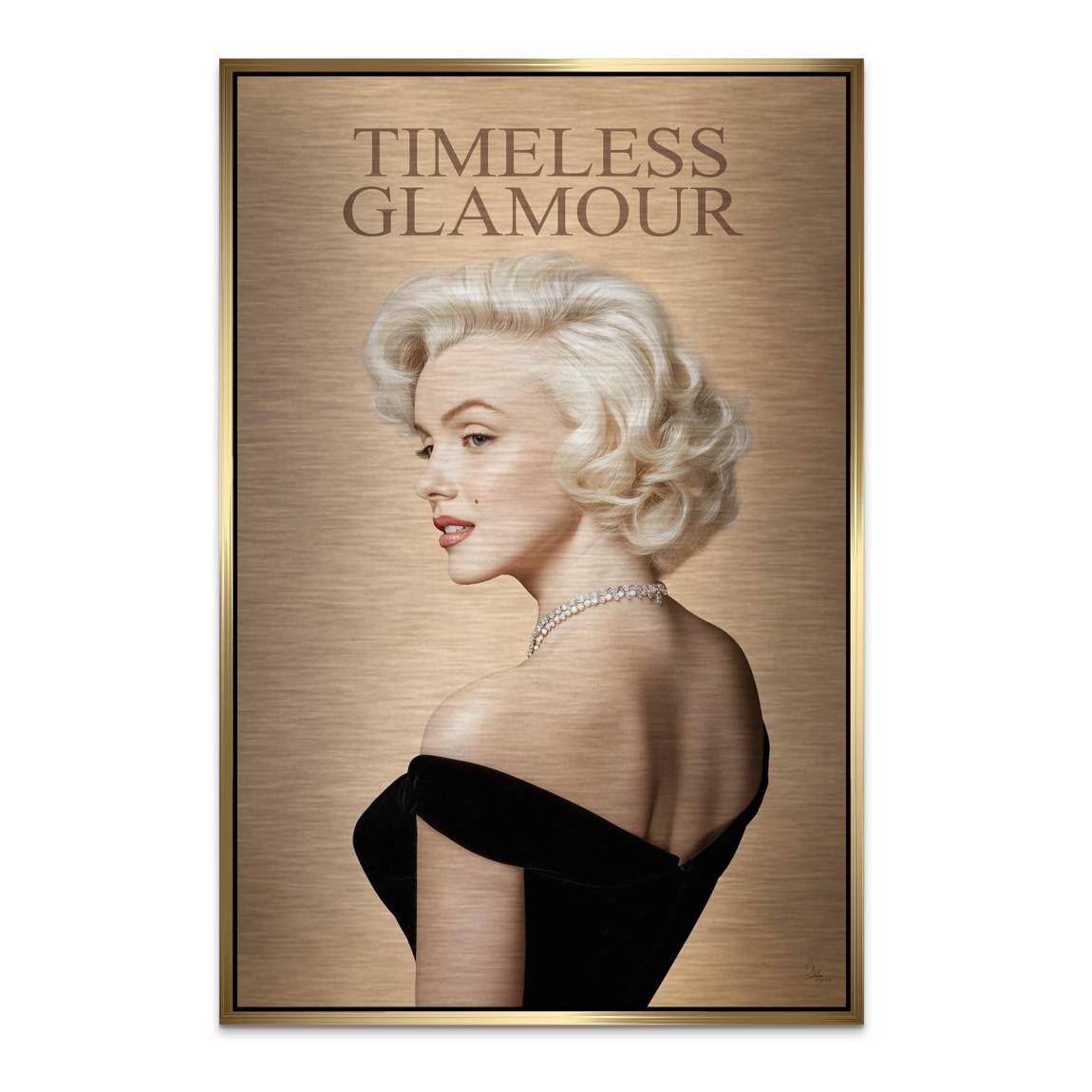 Marilyn Monroe Zeitlos Aluminiumbild gebürstet