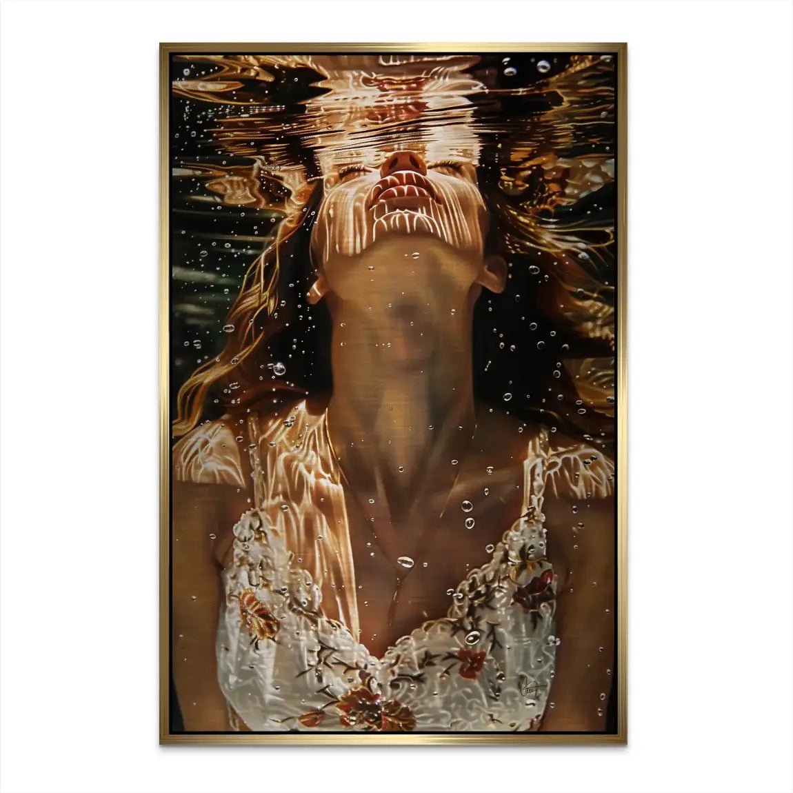 Unter Wasser Beauty Alu Dibond Gebürstet INGALERIE