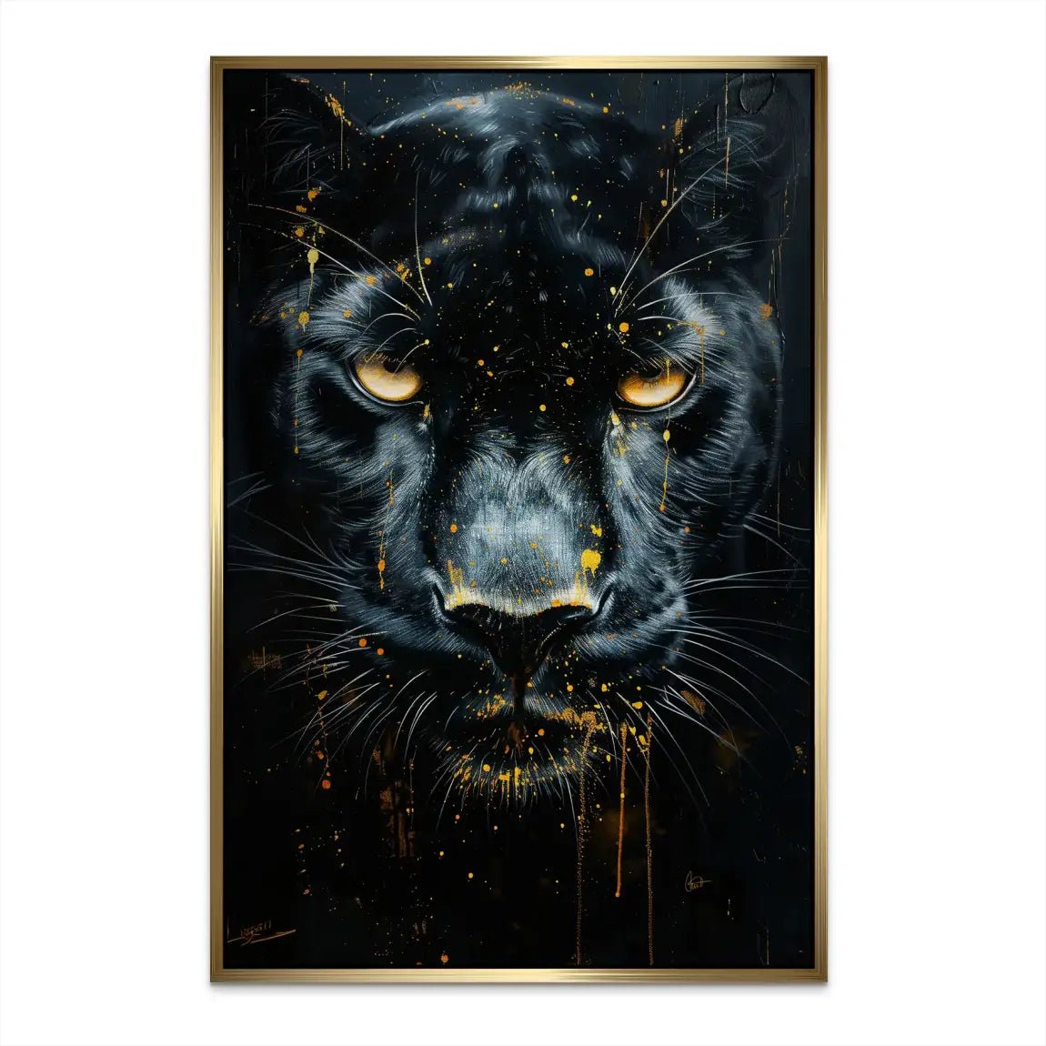 Black Panther Nr.2 AluDibond Gebürstet INGALERIE
