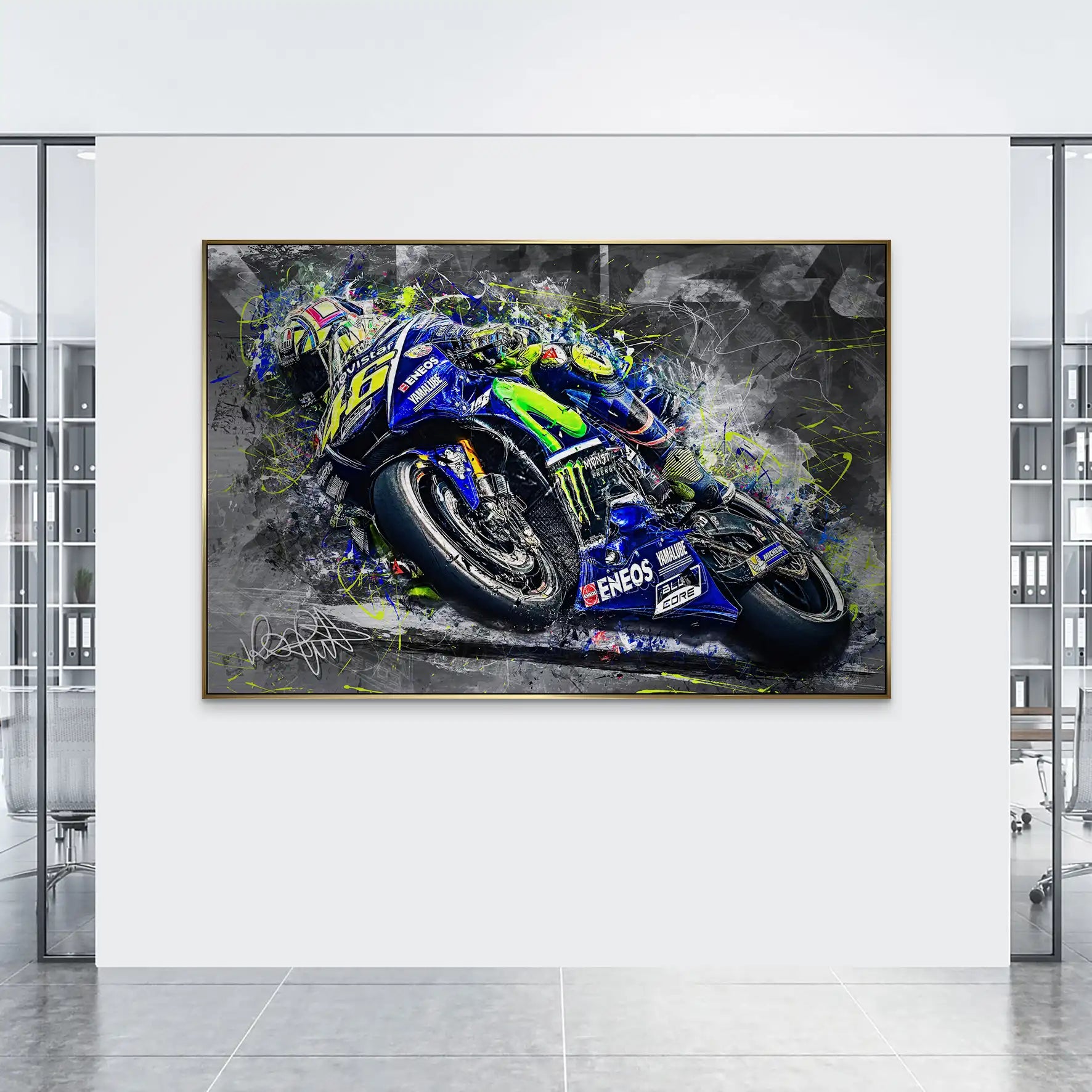 Yamaha Rossi Style AluDibond Gebürstet INGALERIE
