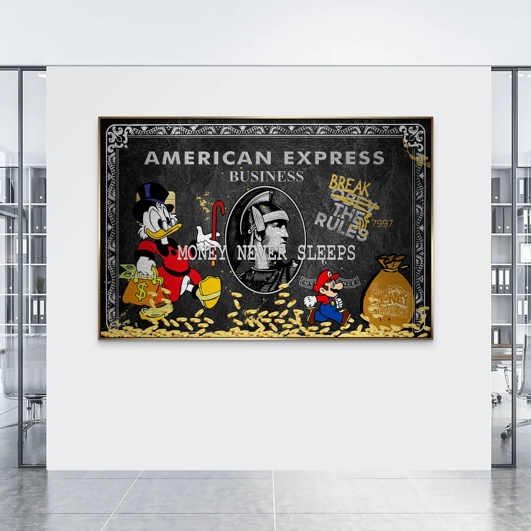Dagobert Black Amex AluDibond Gebürstet INGALERIE