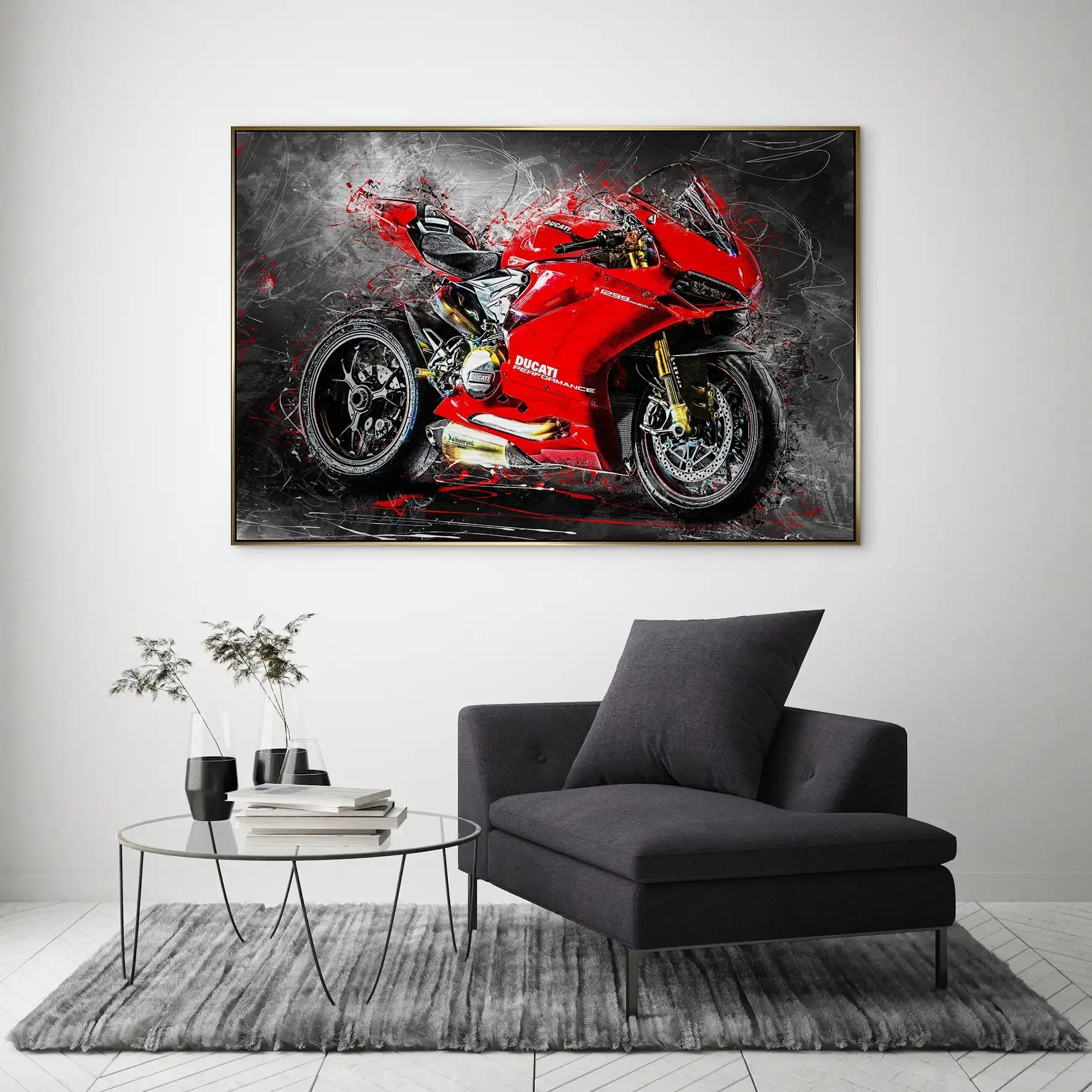 Ducati Panigale 1299 Abstrakt AluDibond Gebürstet INGALERIE