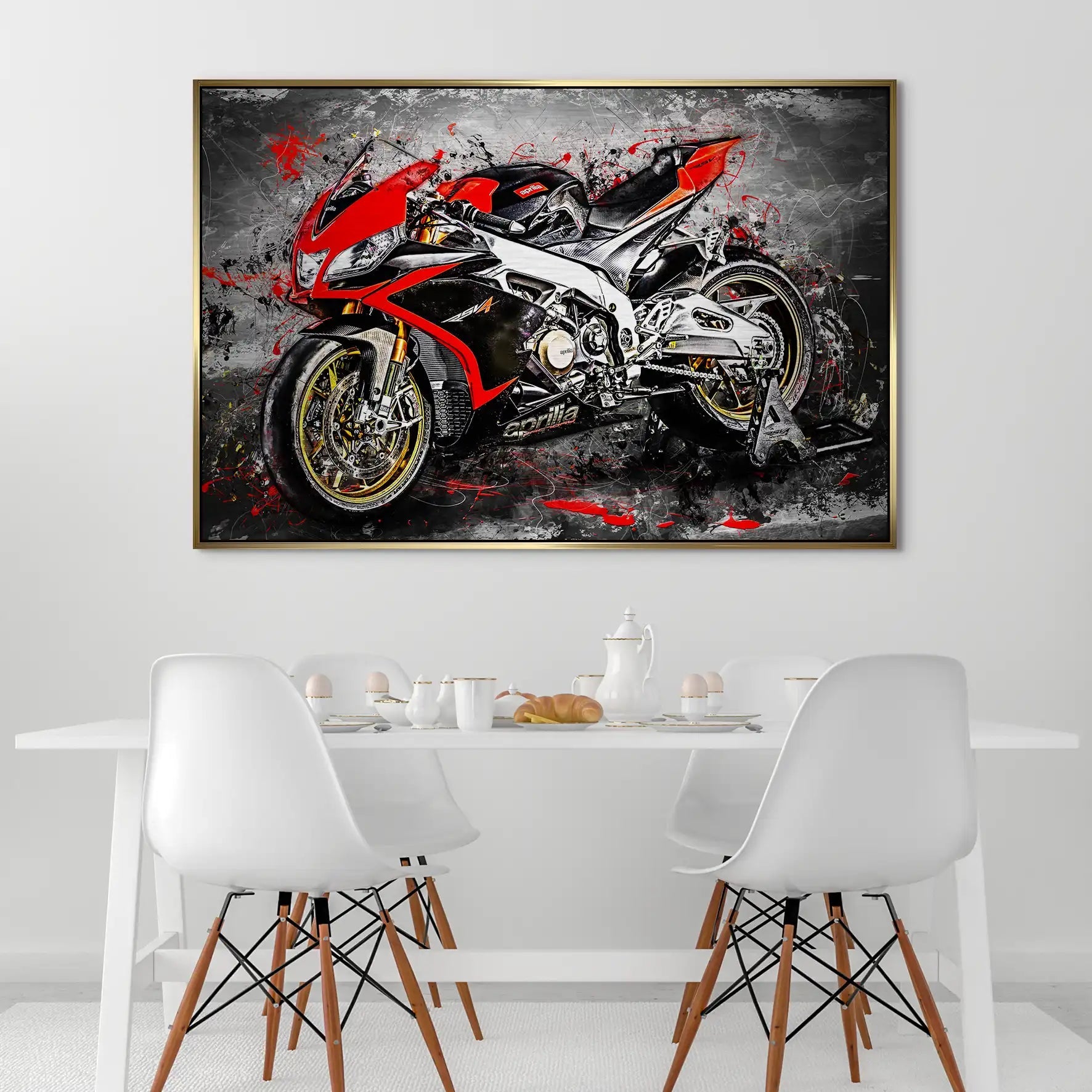 Aprilia RSV4 Abstrakt AluDibond Gebürstet INGALERIE