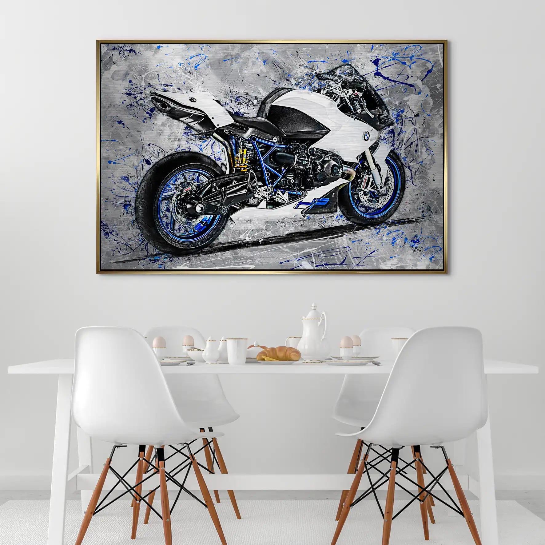 BMW HP2 Abstrakt Art Alu Gebürstet INGALERIE