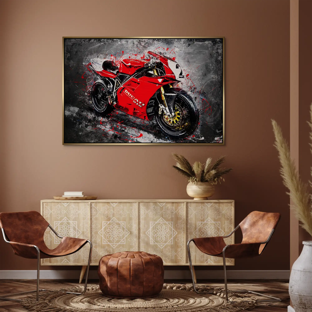Ducati 916 Abstrakt AluDibond Gebürstet INGALERIE