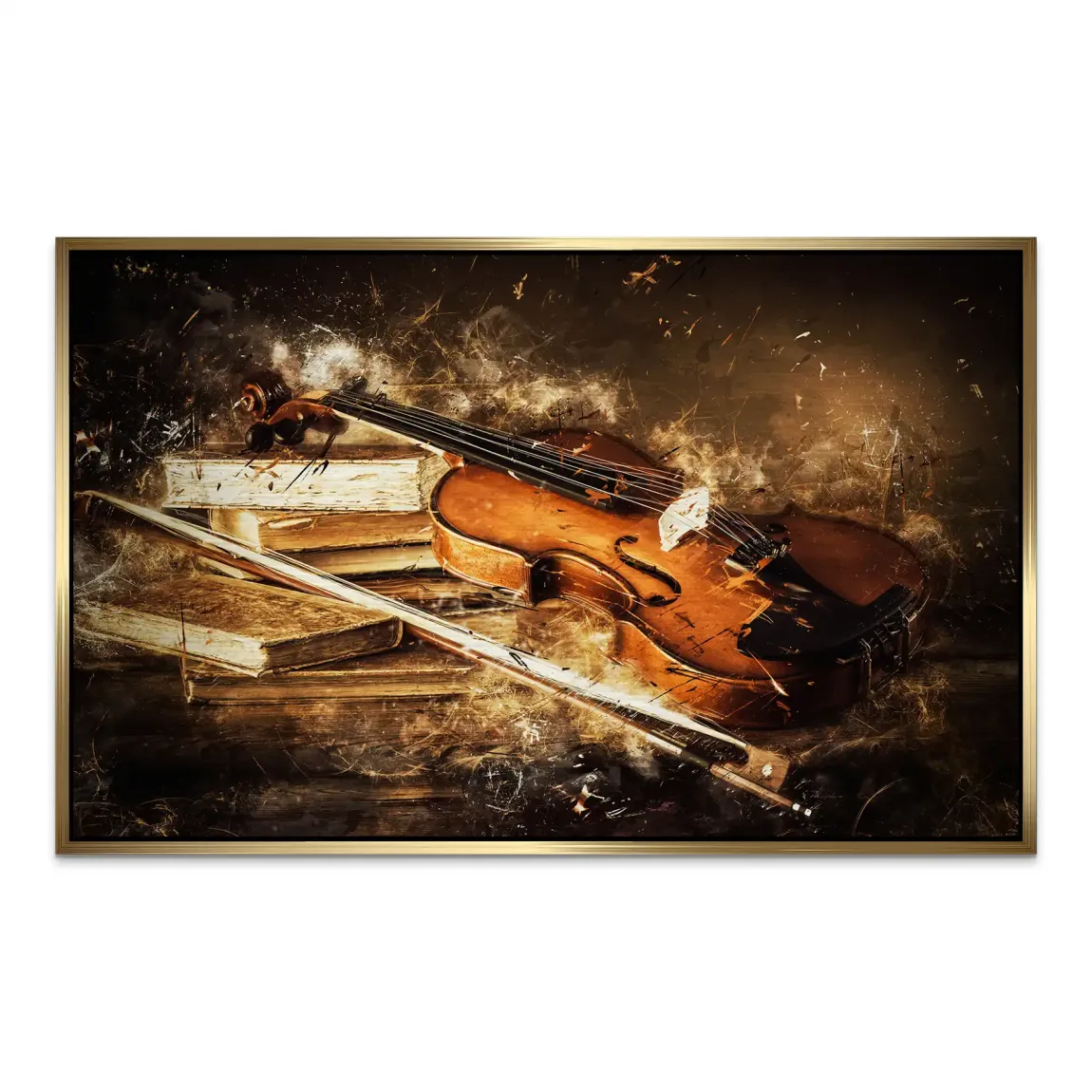 Silent Strings Violine AluDibond Gebürstet