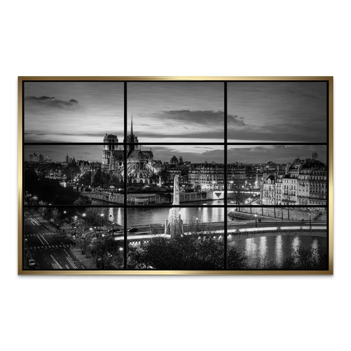 Paris Lights Noir Alu Gebürstet