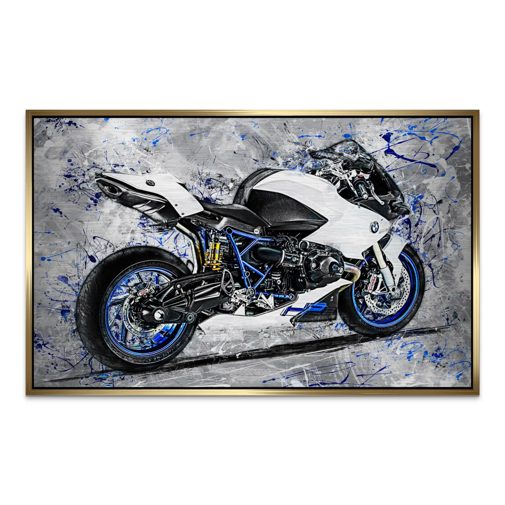 BMW HP2 Abstrakt Art Alu Gebürstet INGALERIE