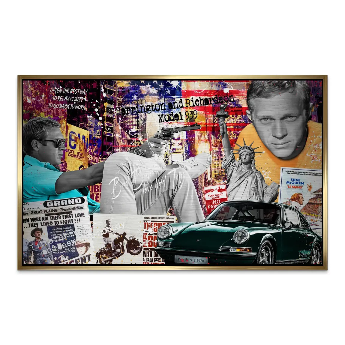 American Legend Steve McQueen AluDibond Gebürstet