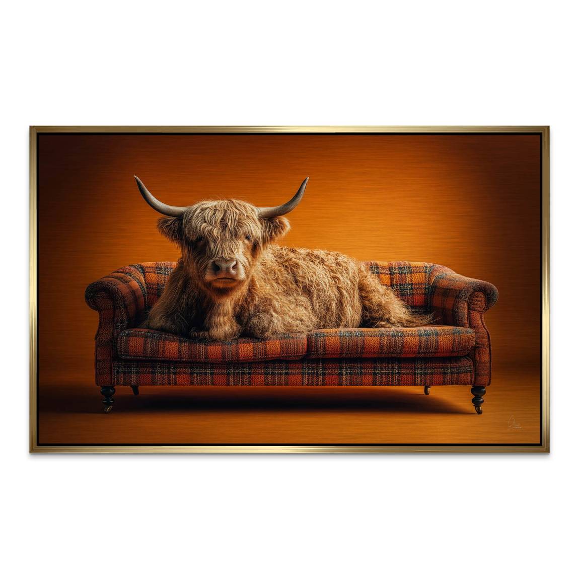 Highland Lounge Alu Dibond Gebürstet Bild