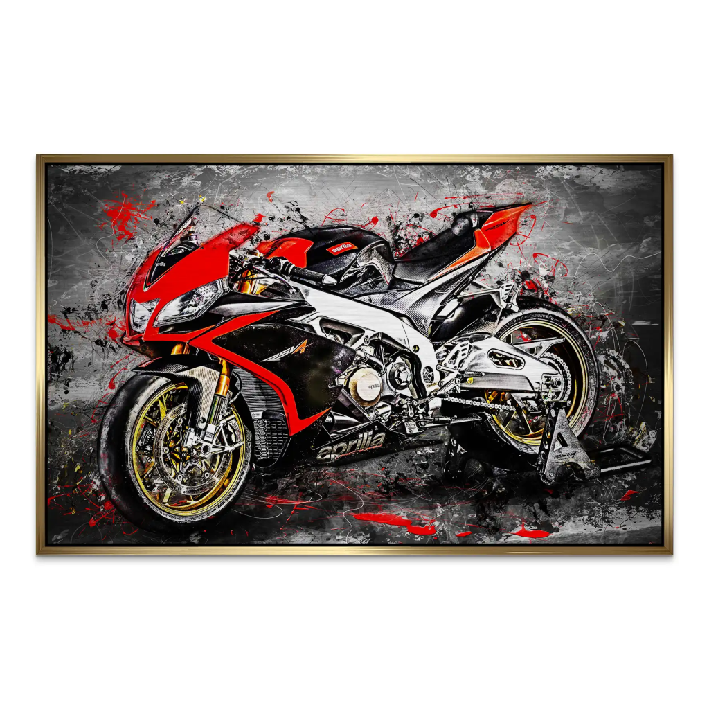 Aprilia RSV4 Abstrakt AluDibond Gebürstet INGALERIE