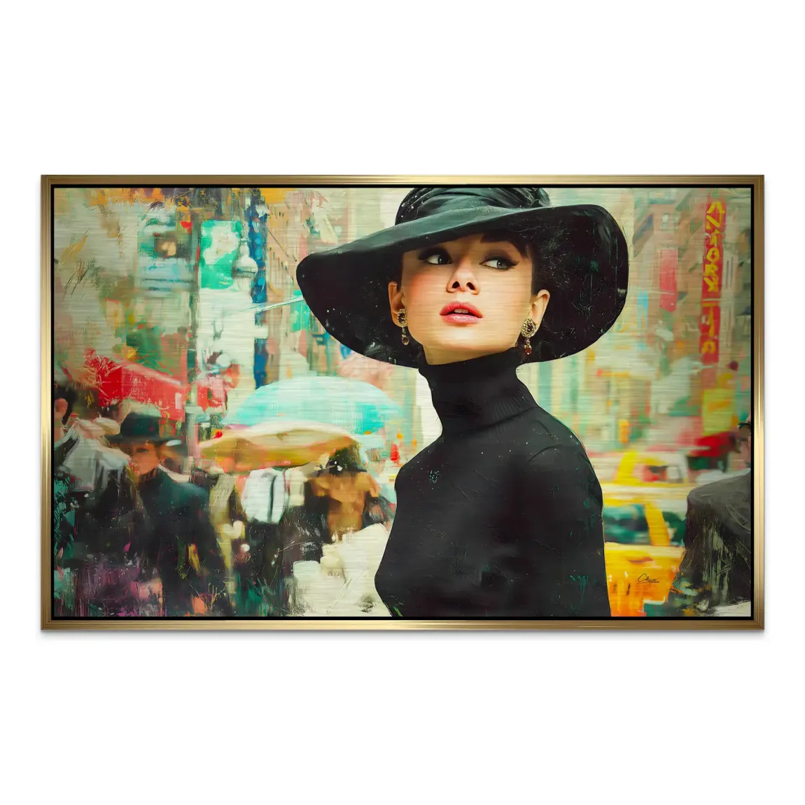 Audrey in New York AluDibond Gebürstet INGALERIE