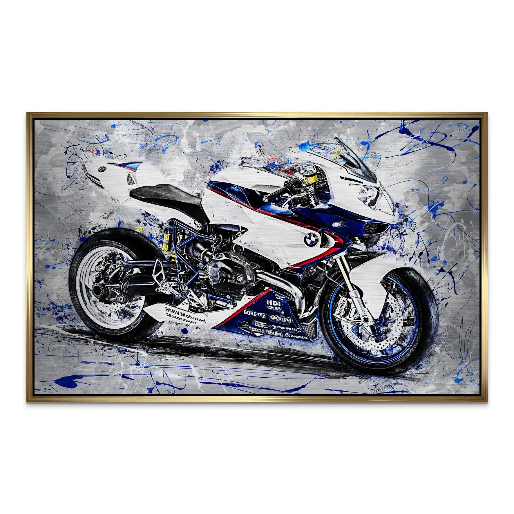 BMW HP2 Sport Abstrakt Alu Gebürstet Bild INGALERIE