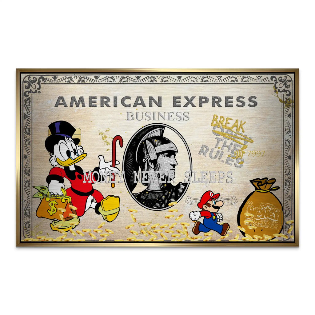 Dagobert Retro Amex AluDibond Gebürstet INGALERIE