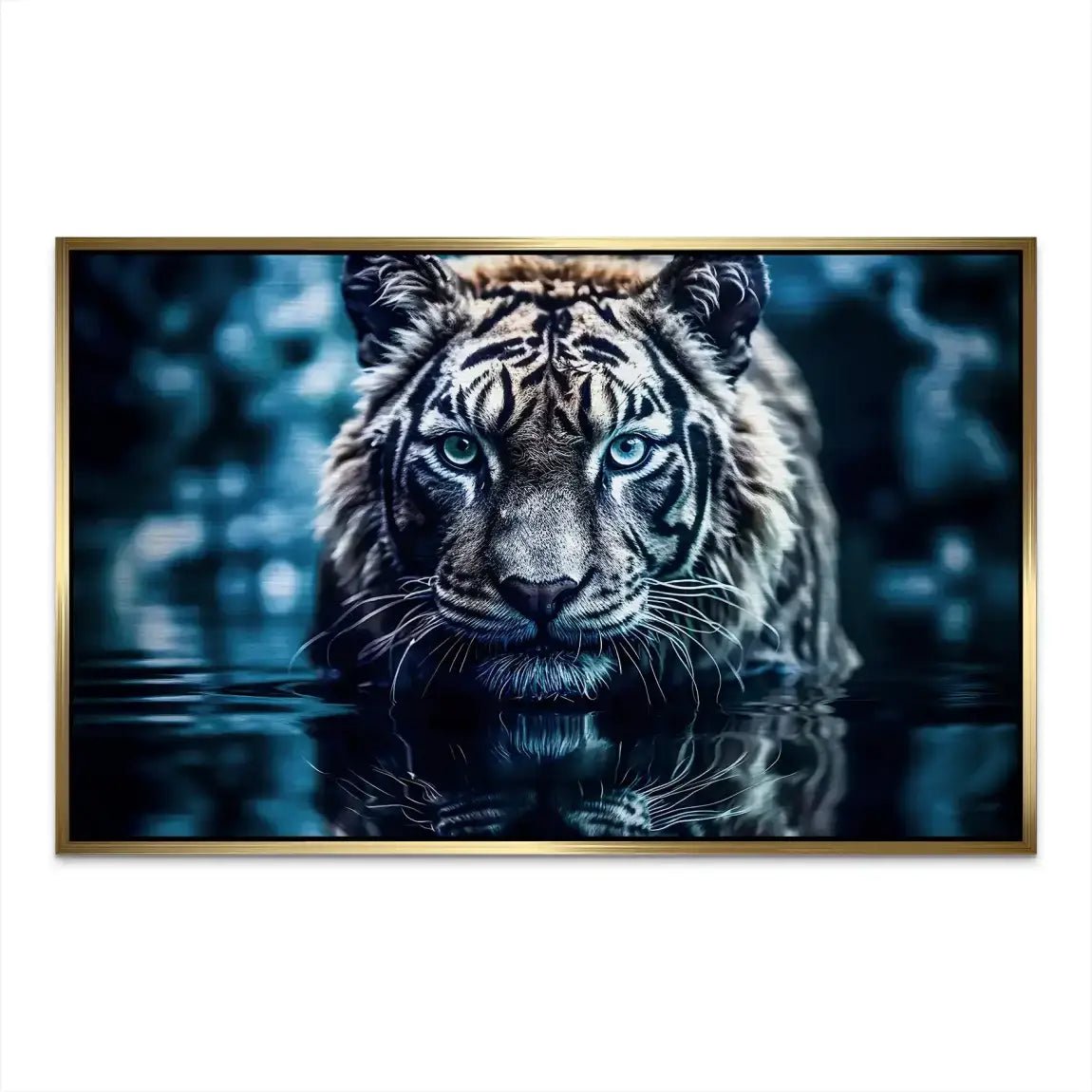 Tiger by Night AluDibond Gebürstet INGALERIE