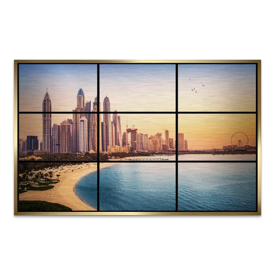 Golden Dunes Dubai AluDibond Gebürstet