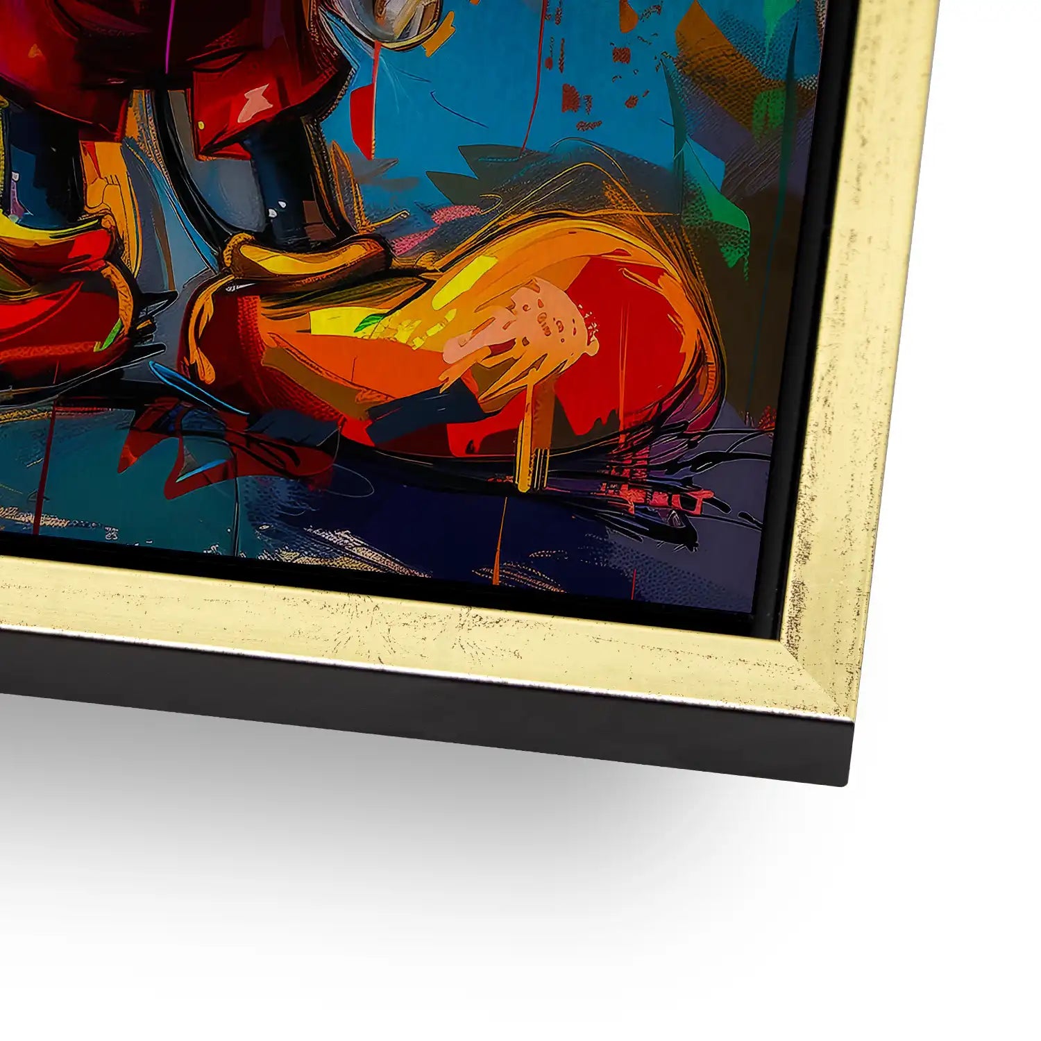 Micky Abstrakt Paint Aludibond Gebürstet - INGALERIE