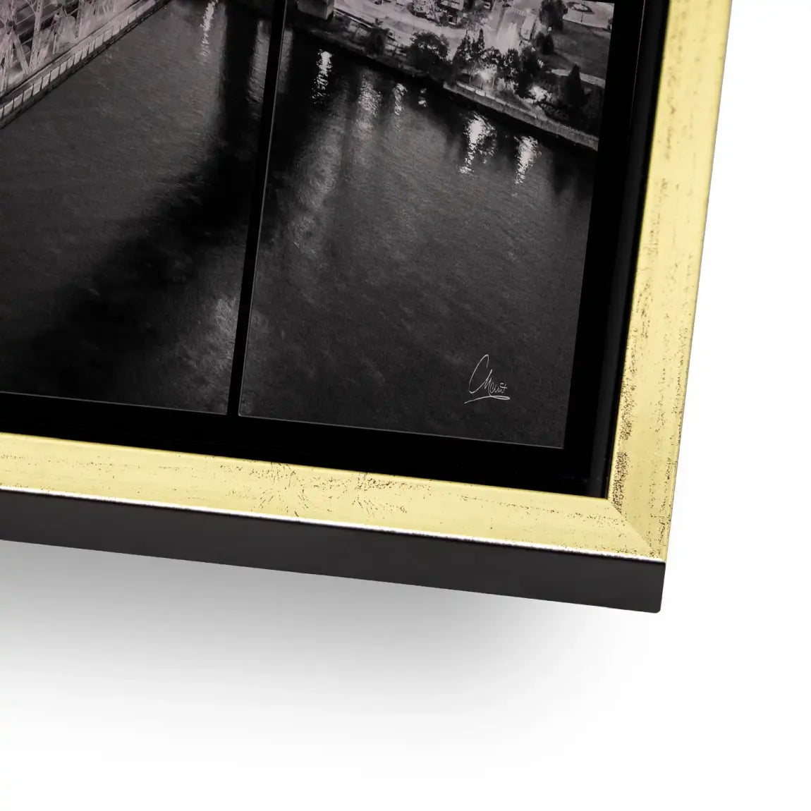 Bridge Lights New York Alu Gebürstet Bild