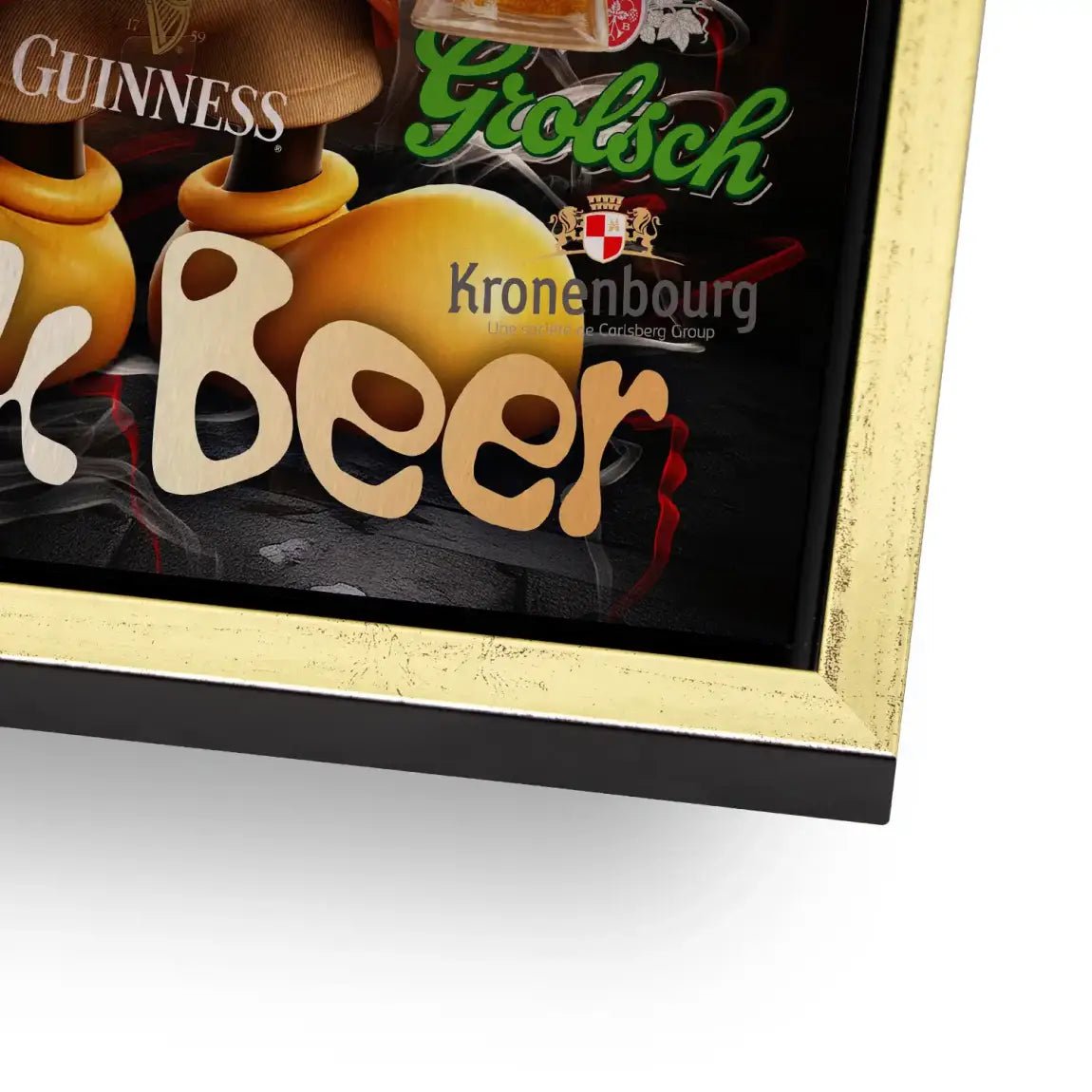 Micky Drink Beer Aludibond Gebürstet INGALERIE