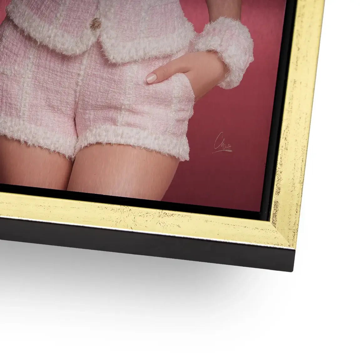 Pink Couture Marilyn Monroe Alu Gebürstet Bild