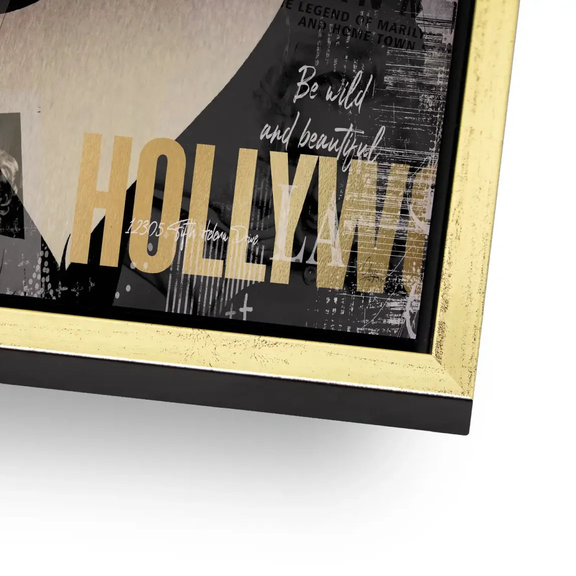 Marilyn Monroe Glamour News Aluminiumbild gebürstet