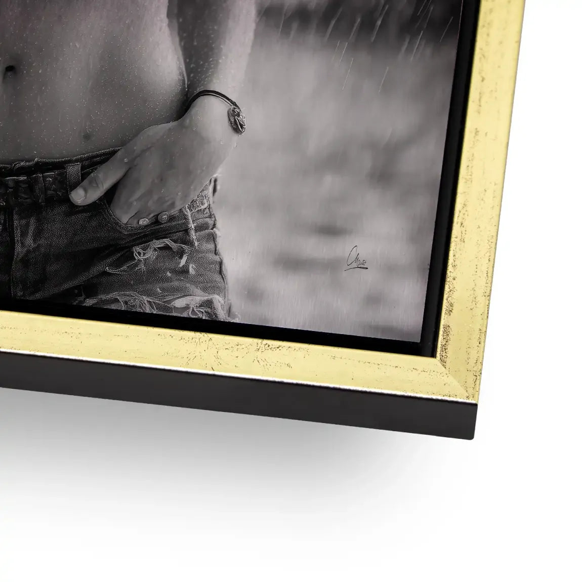 Summer Rain Alu Gebürstet Bild