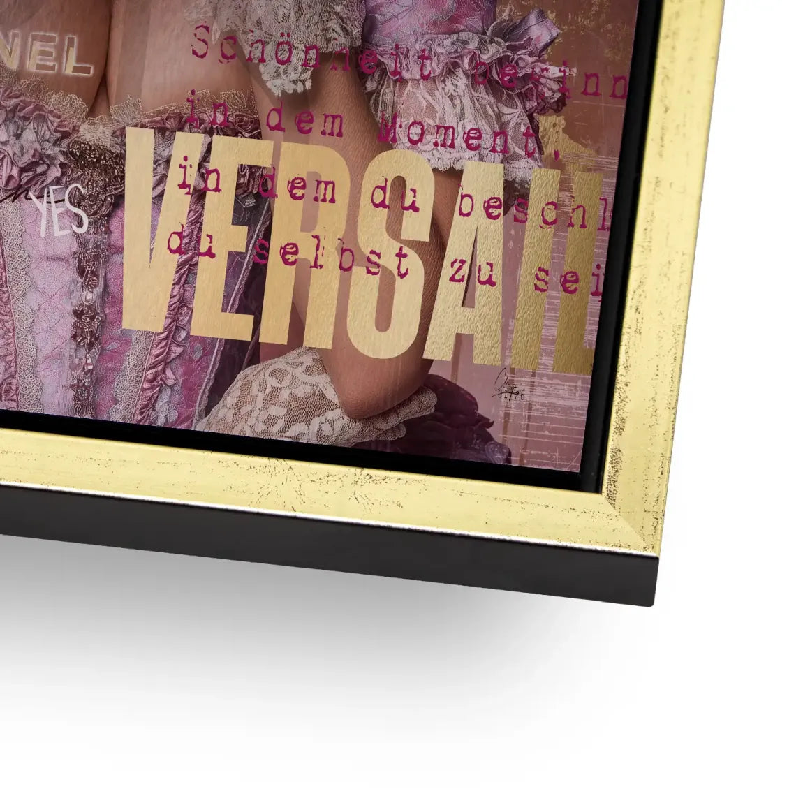 Marie Antoinette Popart Alu Gebürstet Bild