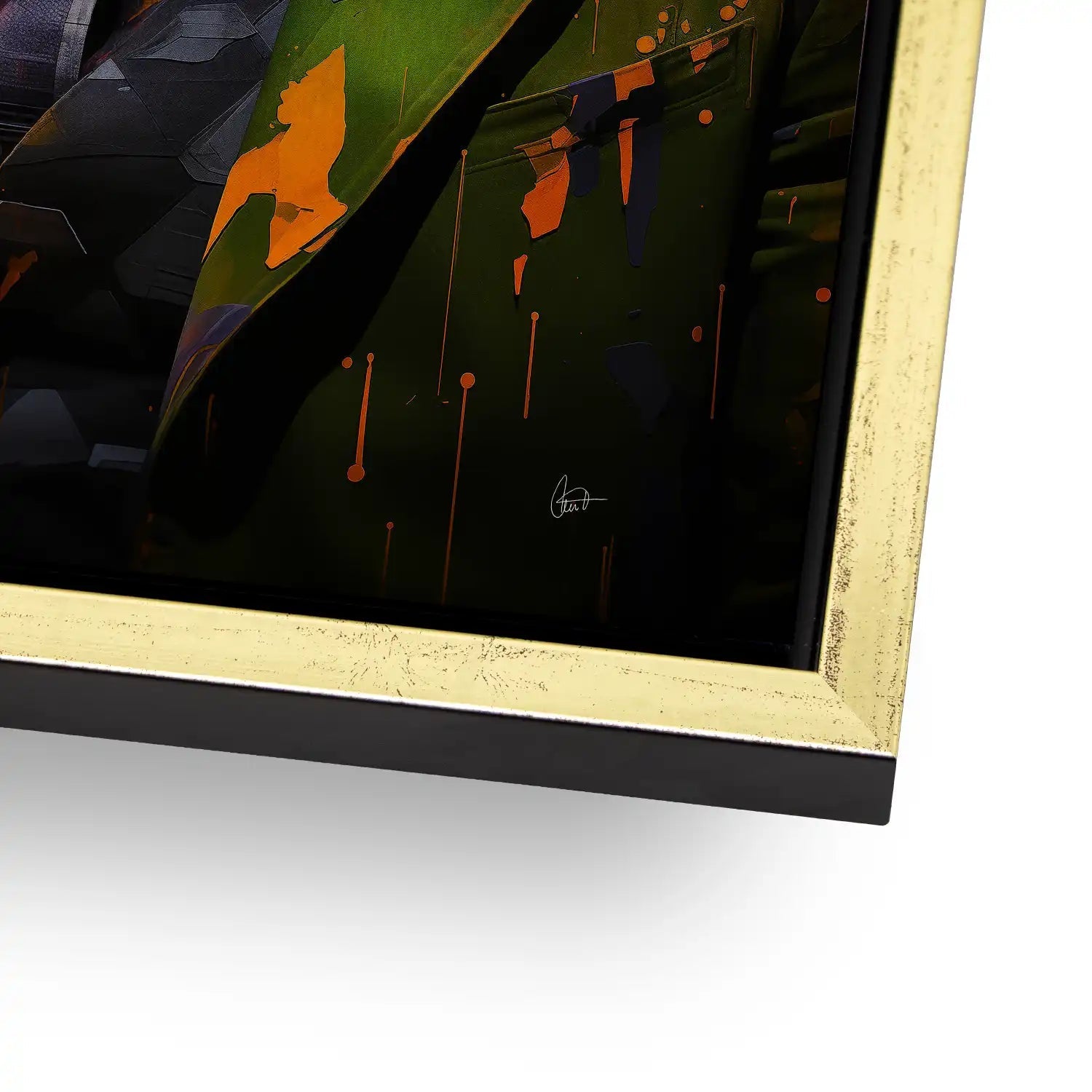 Joker Nr.2 Aludibond Gebürstet - Alu Dibond Bild Gebürstet