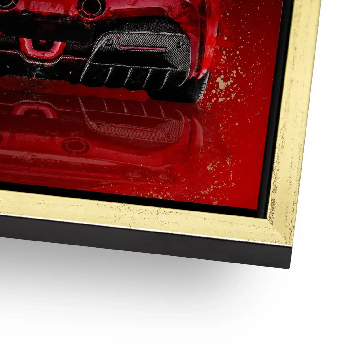 Ferrari Red Art Alu Gebürstet Bild
