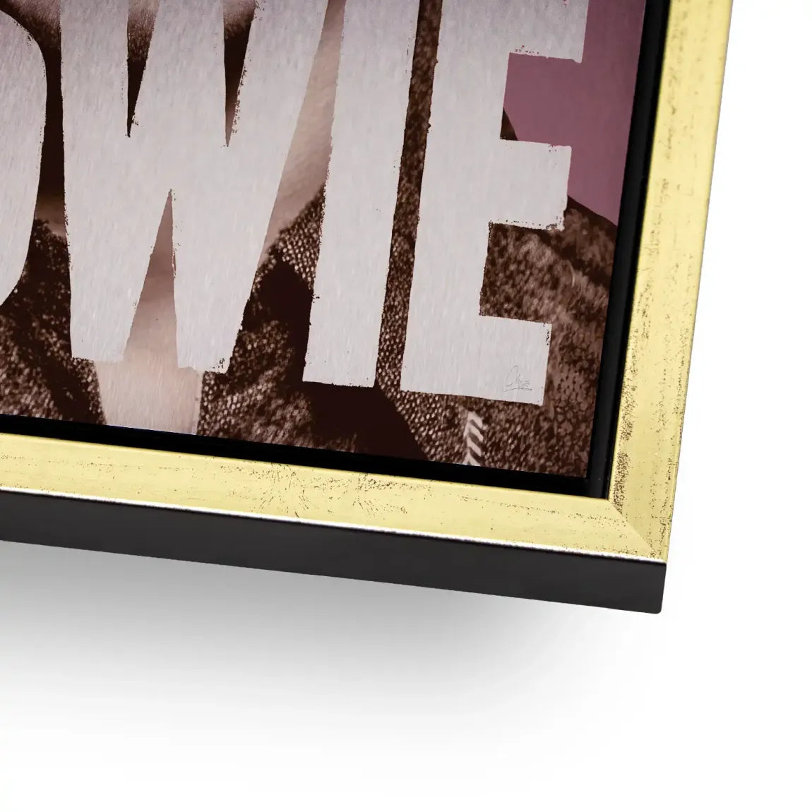 Starman Portrait Bowie Alu Gebürstet Bild